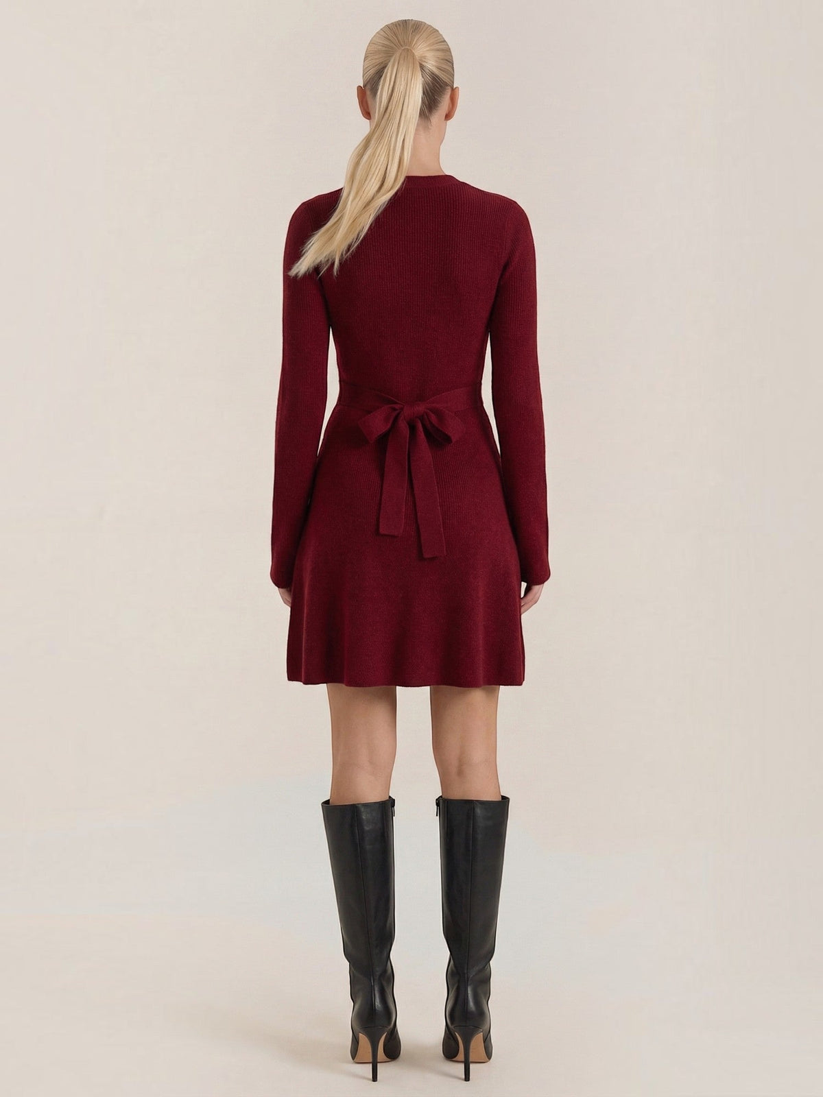 Geneva Robe Pull Courte À Col Roulé