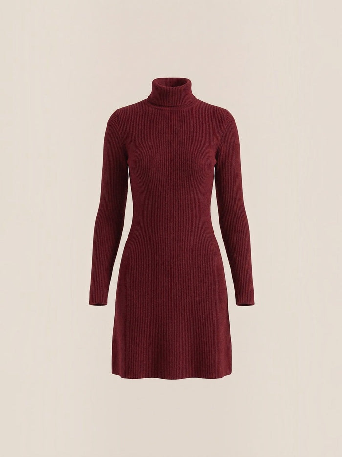 Geneva Robe Pull Courte À Col Roulé