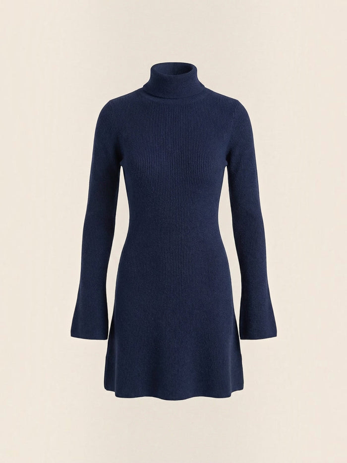 Geneva Robe Pull Courte À Col Roulé