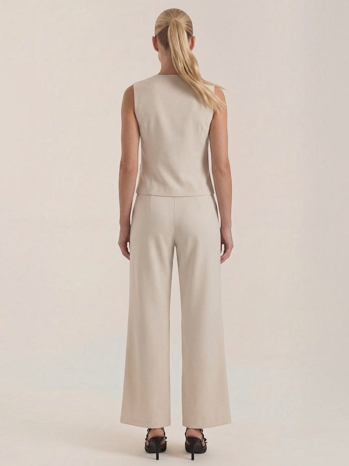 Ginger Ensemble Tailleur Avec Gilet Cintré Et Pantalon
