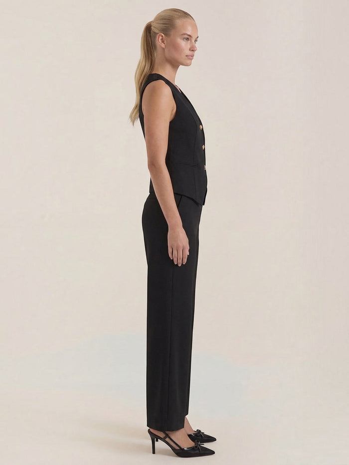 Ginger Ensemble Tailleur Avec Gilet Cintré Et Pantalon