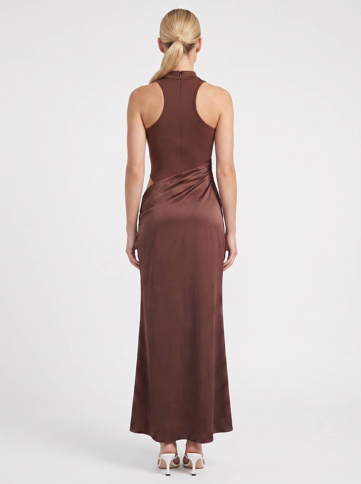 Hester Robe Longue Col Roulé