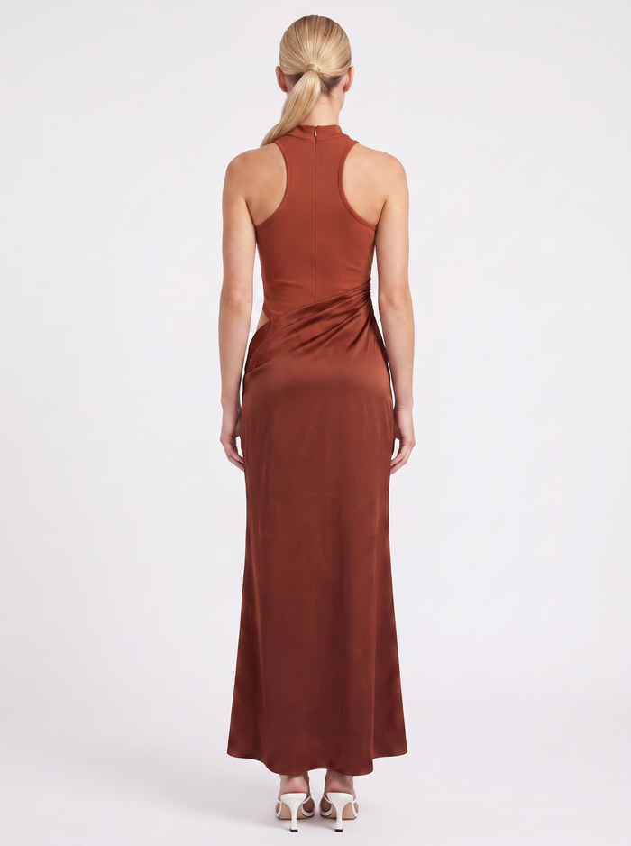 Hester Robe Longue Col Roulé