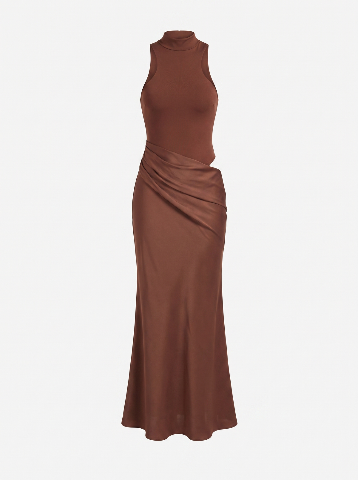 Hester Robe Longue Col Roulé