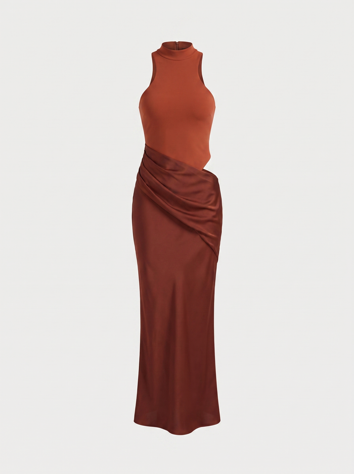 Hester Robe Longue Col Roulé