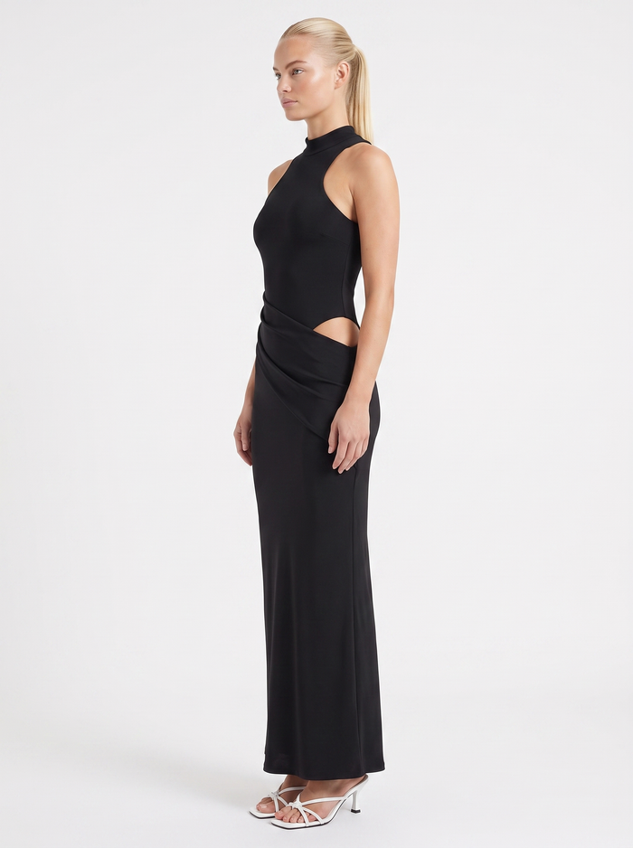 Hester Robe Longue Col Roulé