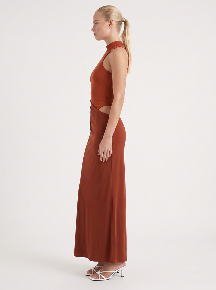 Hester Robe Longue Col Roulé