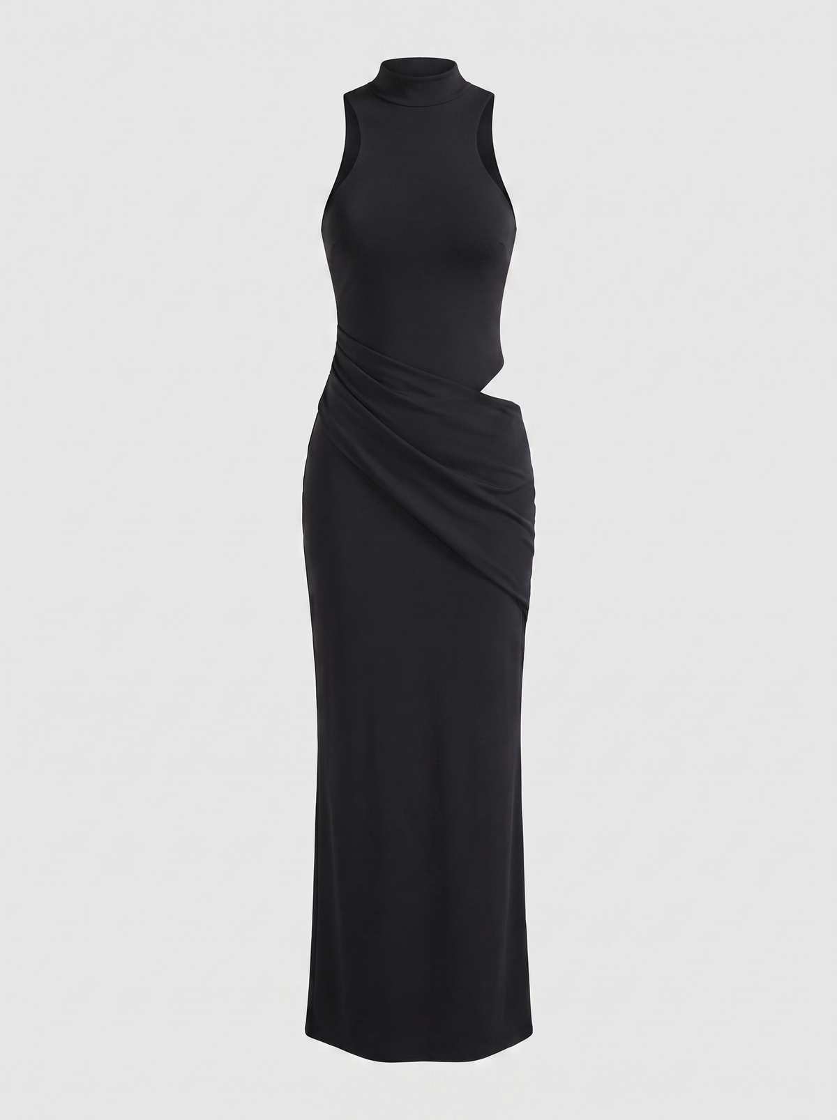 Hester Robe Longue Col Roulé