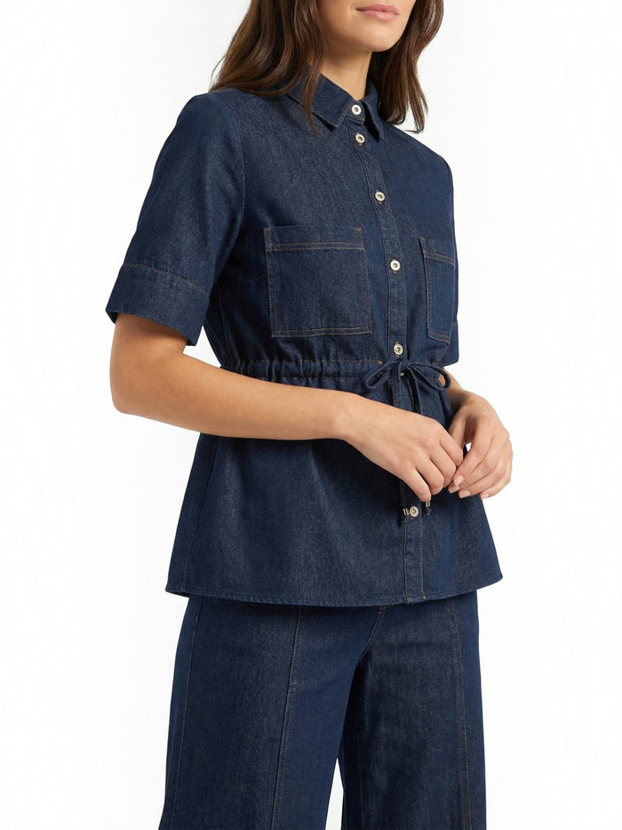 Jade Pantalon Effet Denim