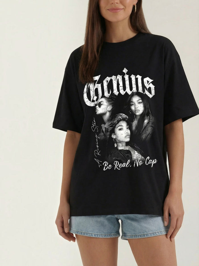Jessamine T-Shirt Oversize À Motif Graphique