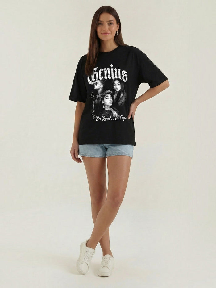 Jessamine T-Shirt Oversize À Motif Graphique
