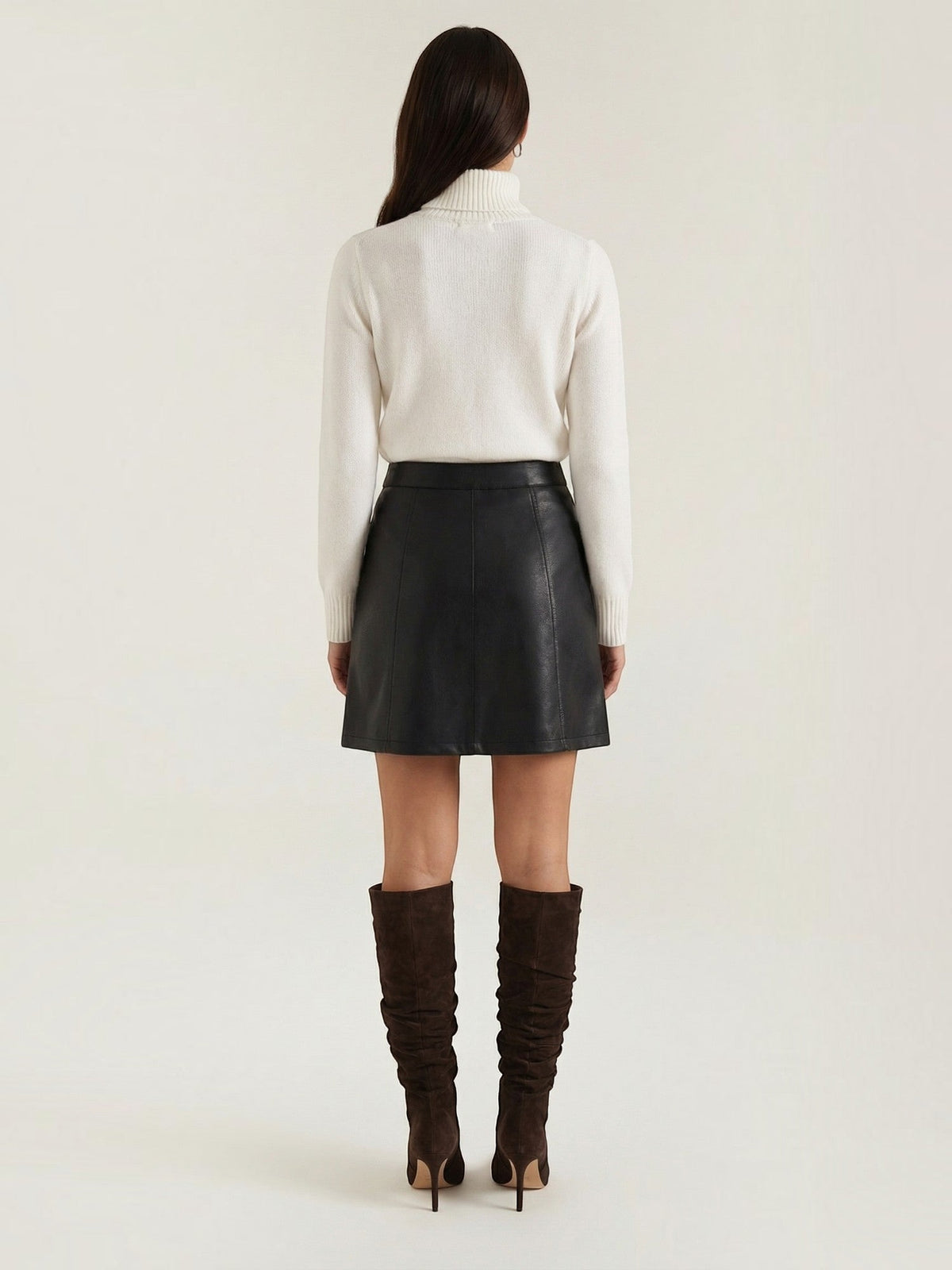 Jocelyn Jupe Courte Effet Cuir