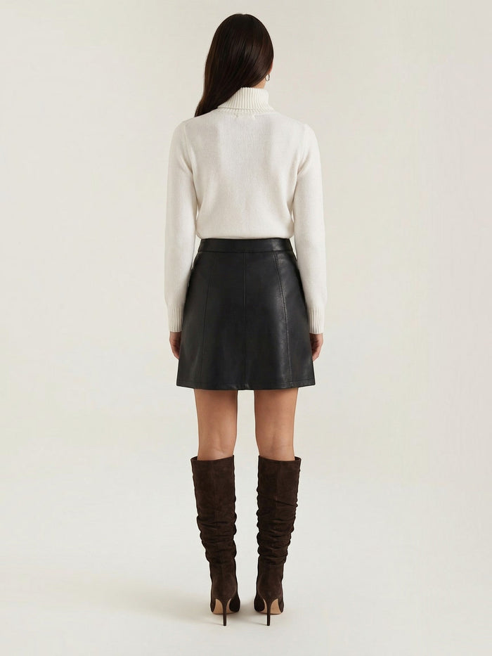 Jocelyn Jupe Courte Effet Cuir