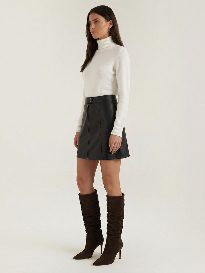 Jocelyn Jupe Courte Effet Cuir
