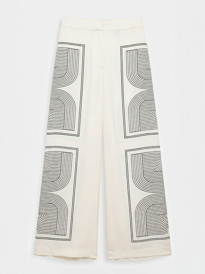 Jude Pantalon À Motif Géométrique