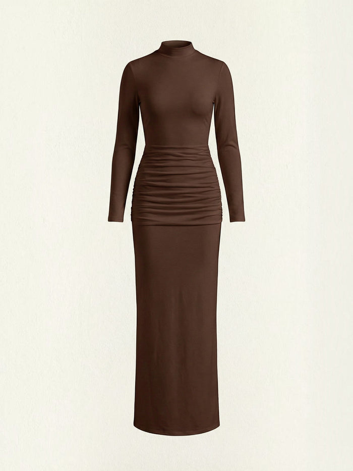 Krista Robe Longue À Col Roulé