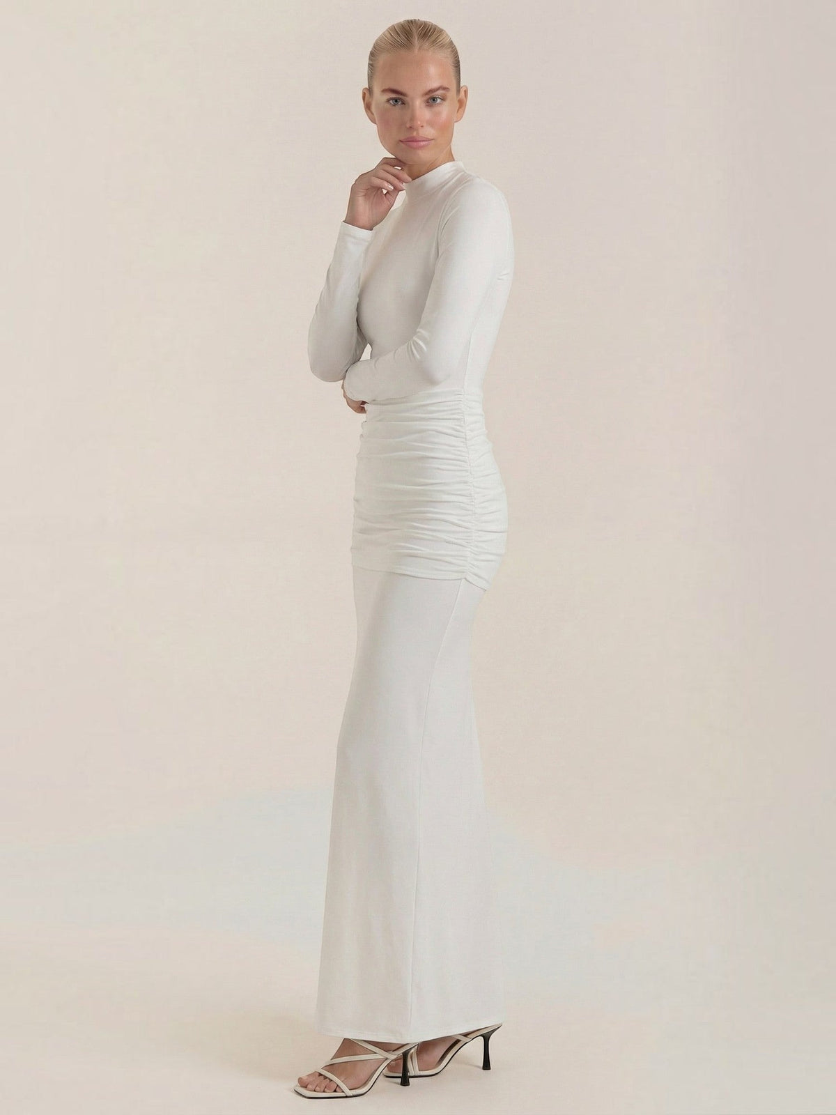 Krista Robe Longue À Col Roulé