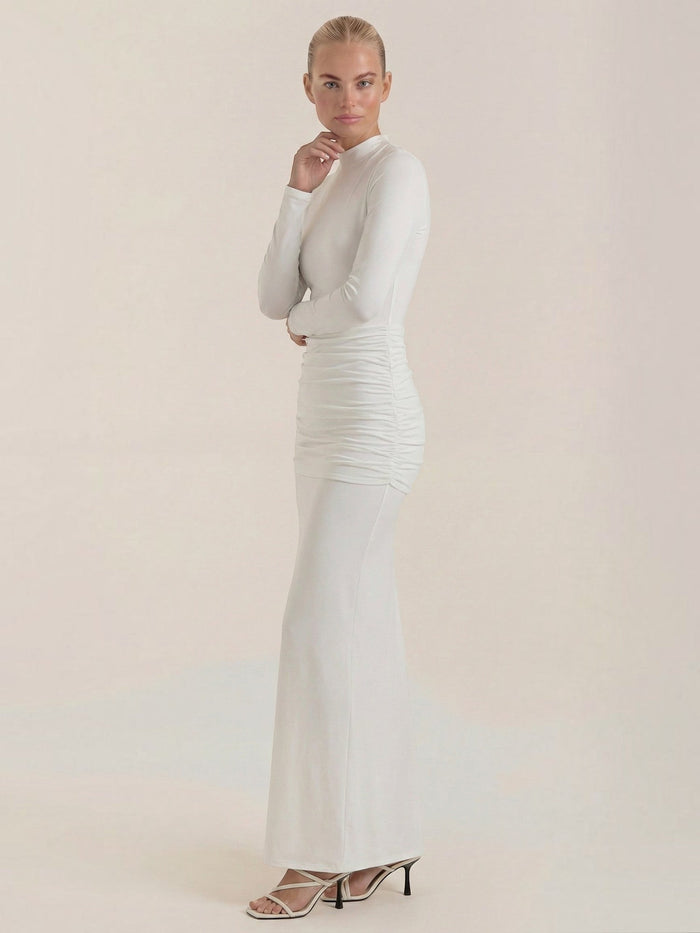 Krista Robe Longue À Col Roulé