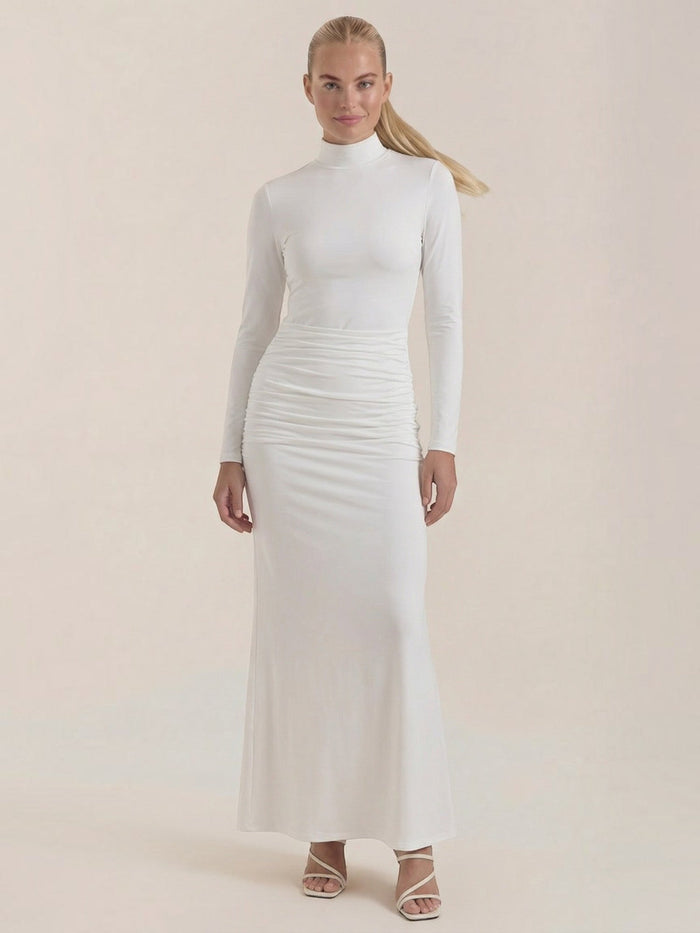 Krista Robe Longue À Col Roulé