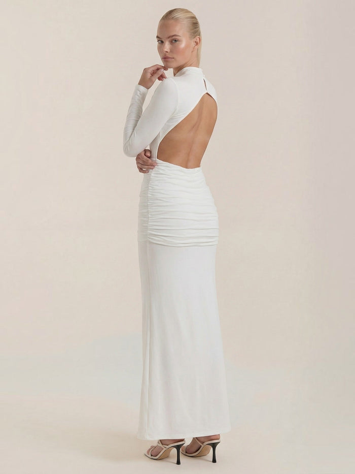 Krista Robe Longue À Col Roulé