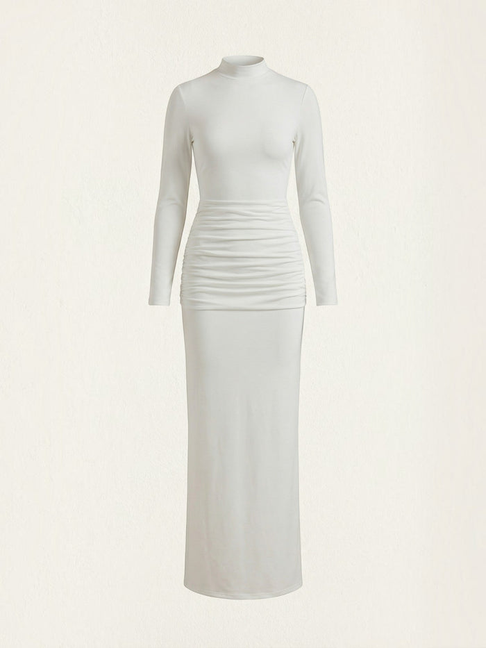 Krista Robe Longue À Col Roulé