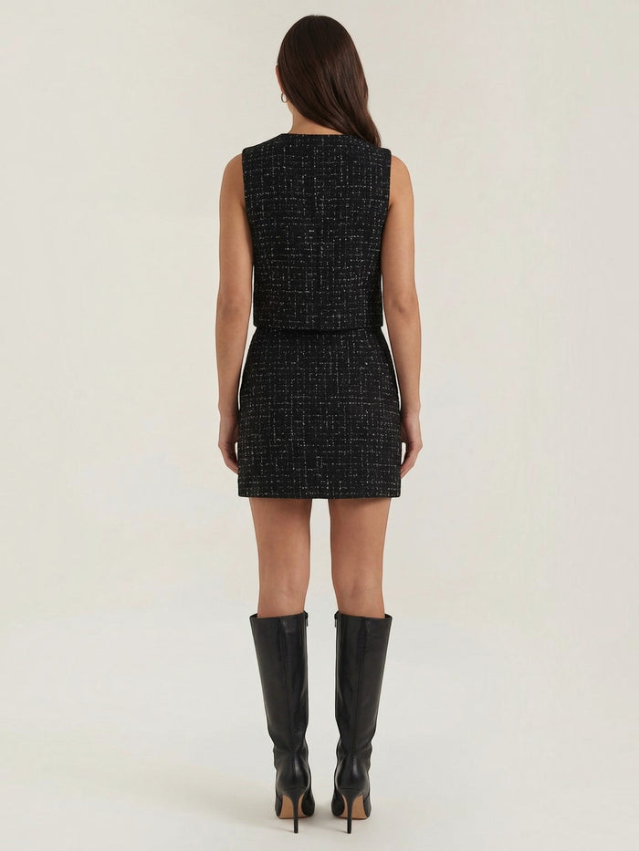Kyrenia Veste Structurée Effet Tweed
