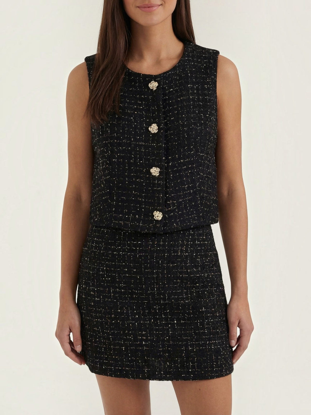 Kyrenia Veste Structurée Effet Tweed