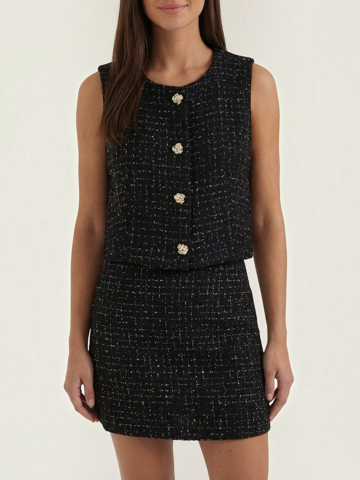 Kyrenia Veste Structurée Effet Tweed