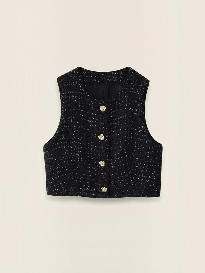 Kyrenia Veste Structurée Effet Tweed