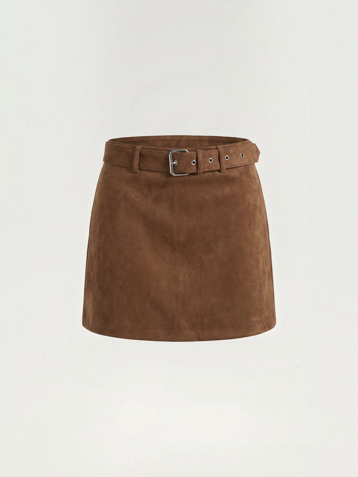 Lily Jupe Courte Avec Ceinture