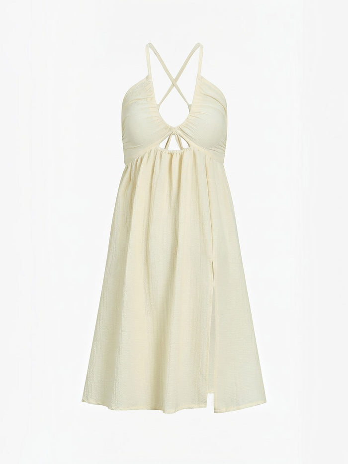 Linda Robe Midi Découpée