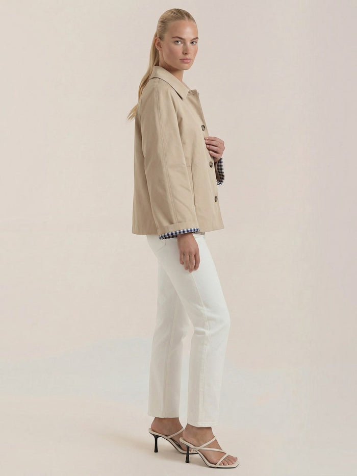 Lindsay Jacke mit Hemdkragen und Knopfleiste