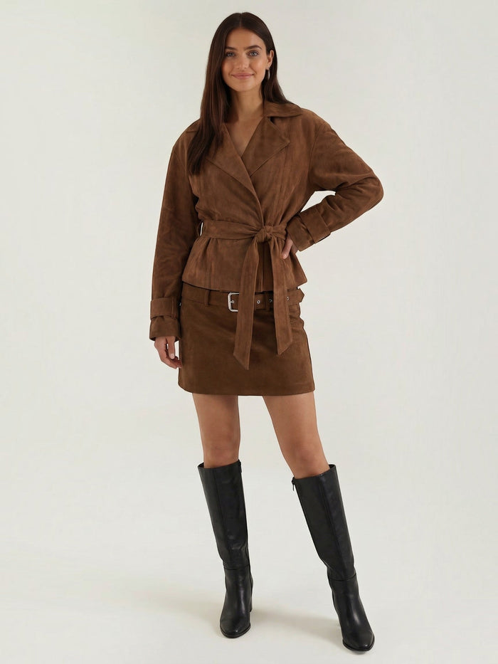 Lorraine Jacke mit Bindegürtel