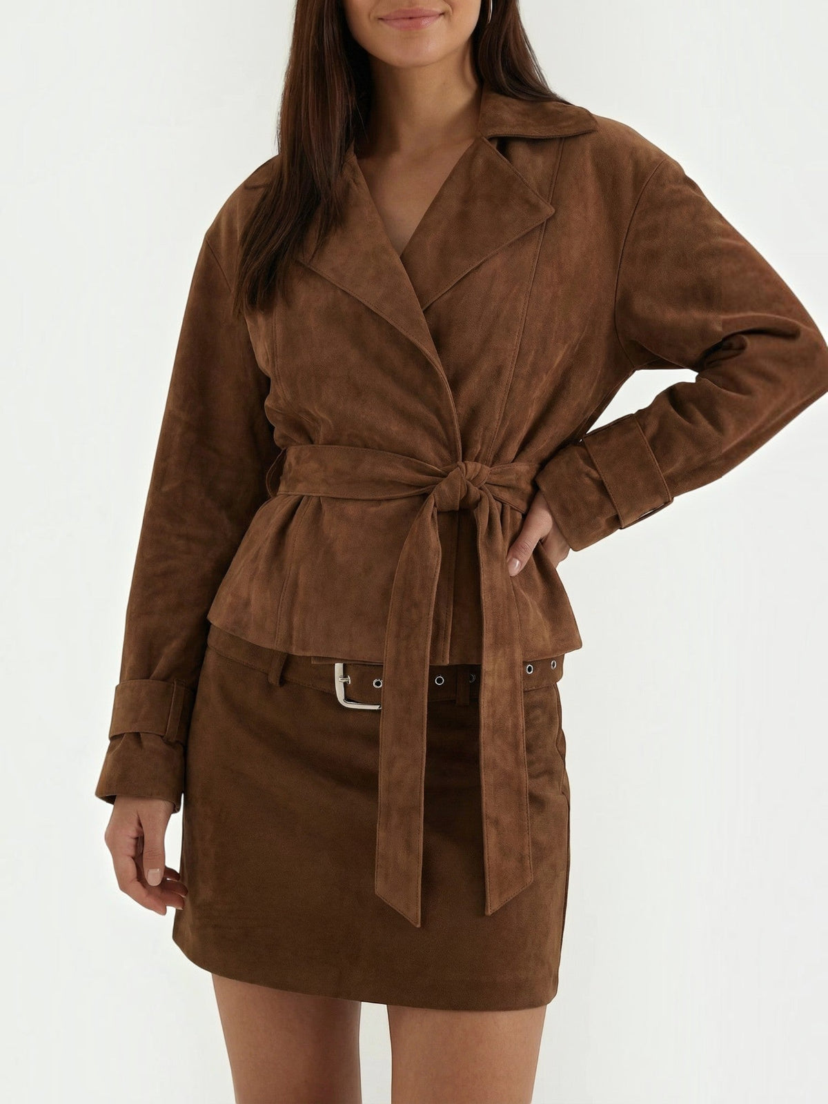 Lorraine Jacke mit Bindegürtel