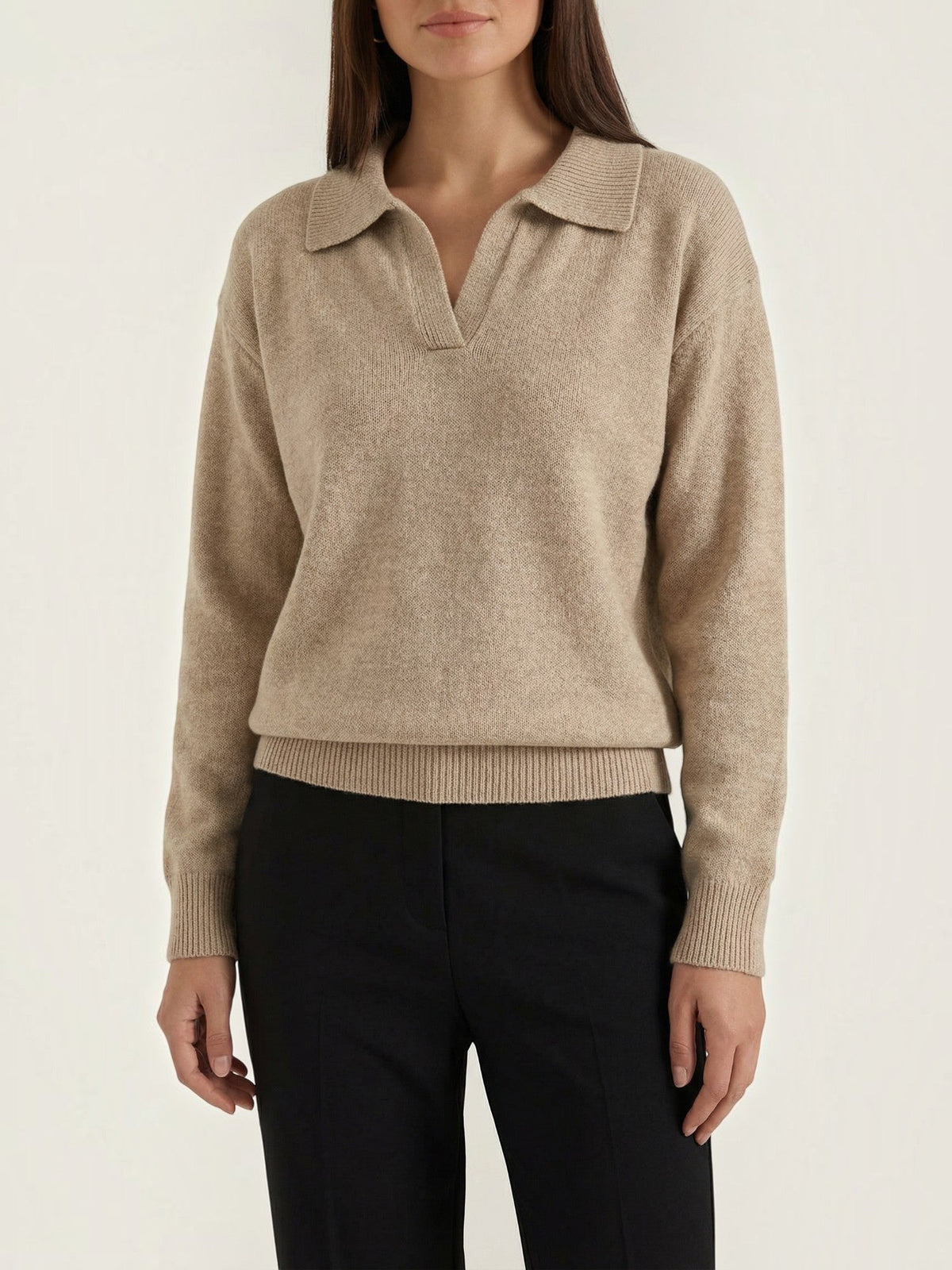Margaret Pull En Maille À Col Polo