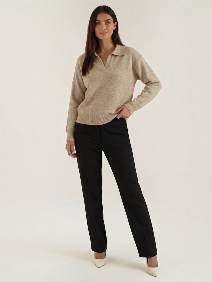 Margaret Pull En Maille À Col Polo