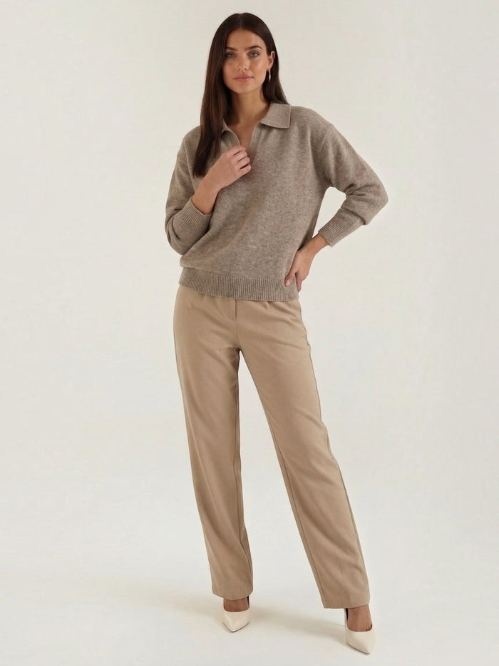 Margaret Pull En Maille À Col Polo