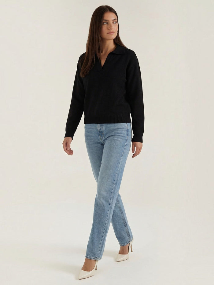 Margaret Pull En Maille À Col Polo