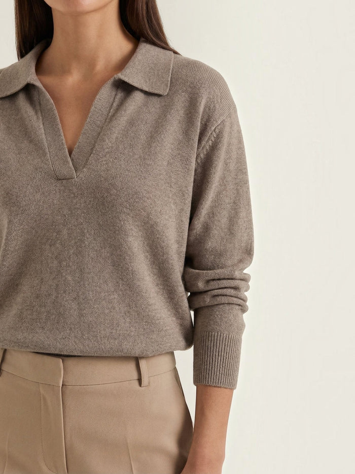 Margaret Pull En Maille À Col Polo
