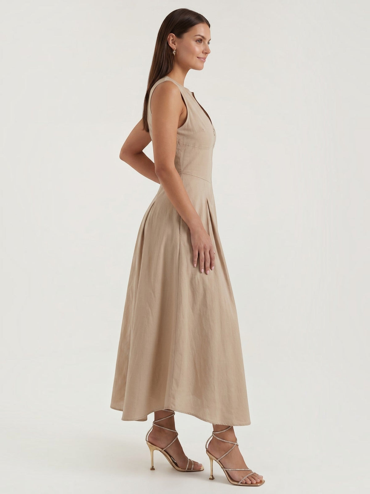 Nancy Robe Midi Évasée