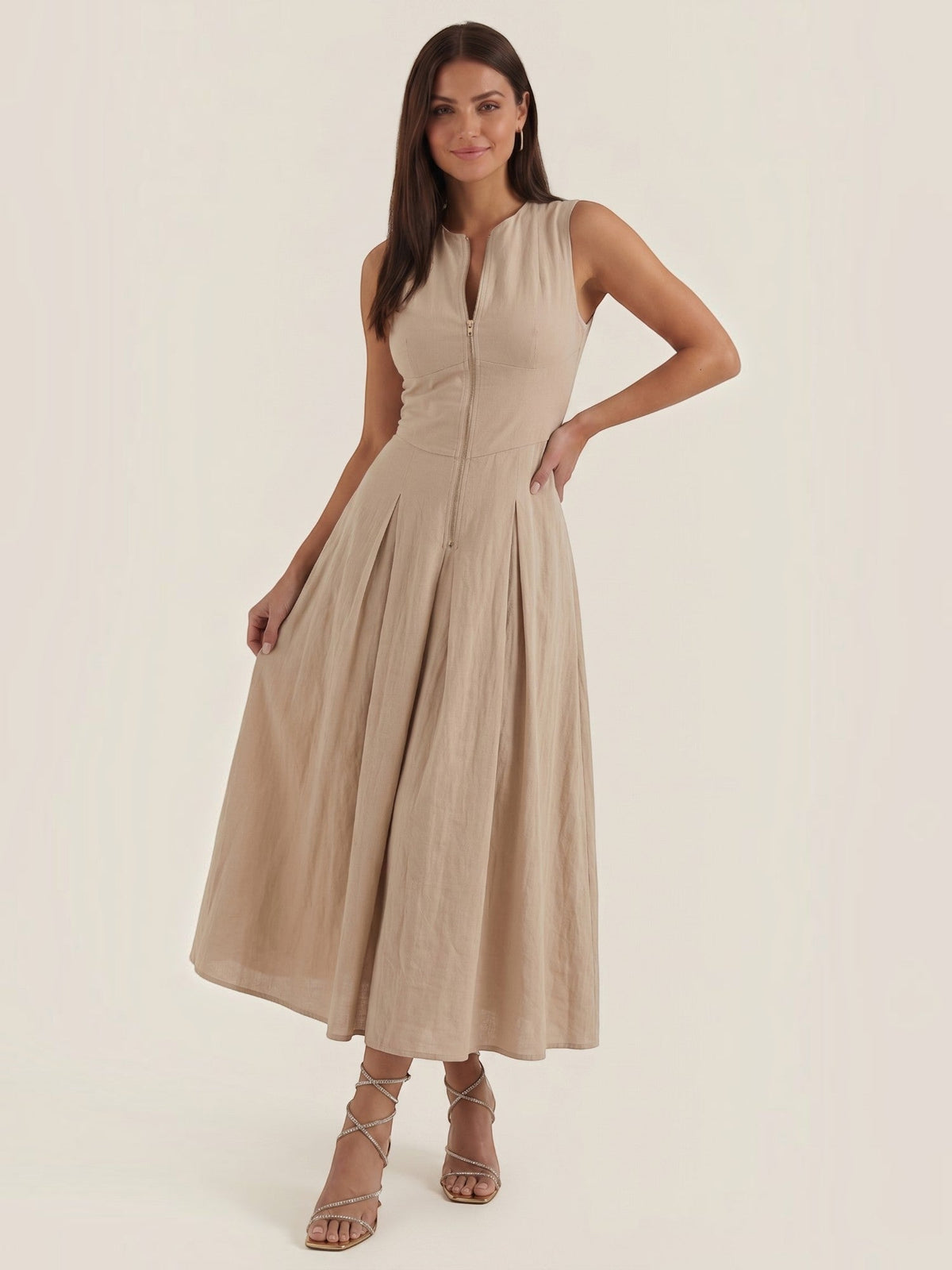 Nancy Robe Midi Évasée