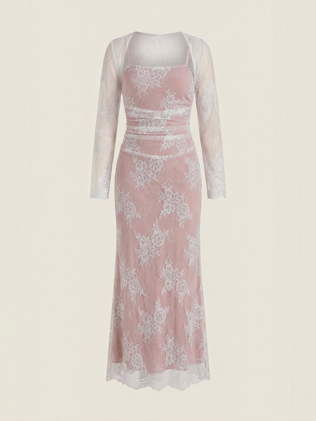 Nerissa Robe Longue En Dentelle