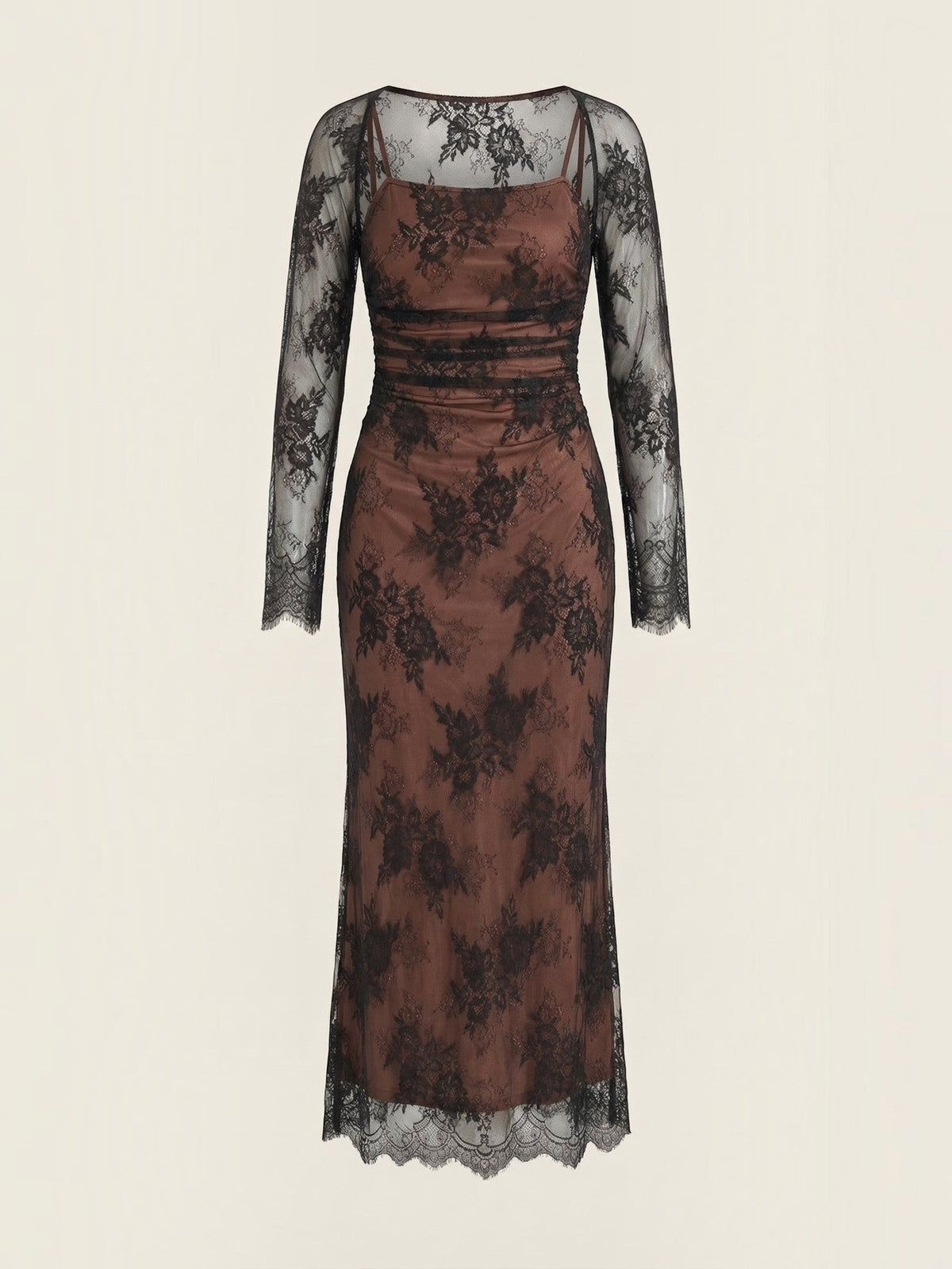 Nerissa Robe Longue En Dentelle