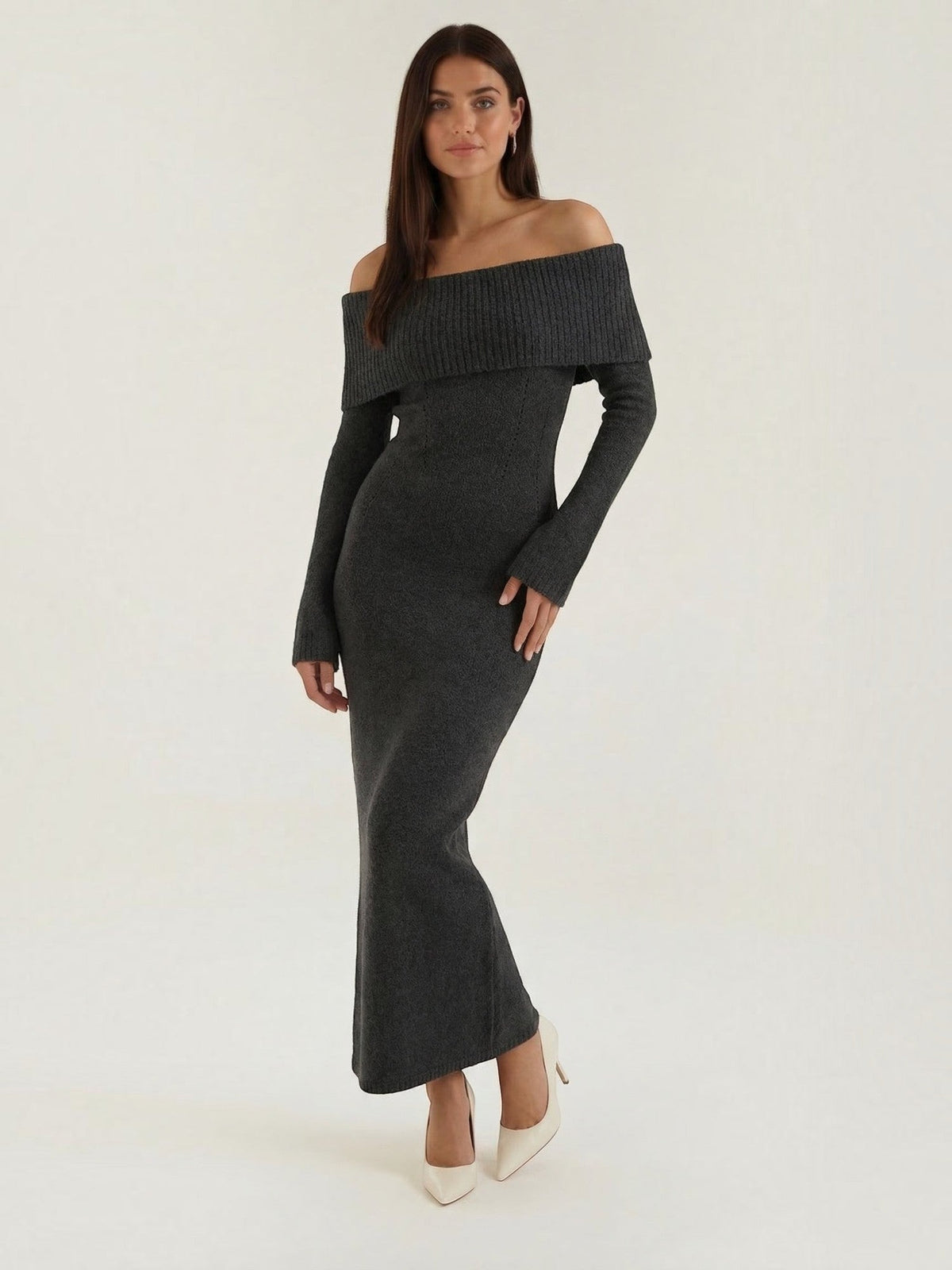 Quinlan Robe Longue En Maille