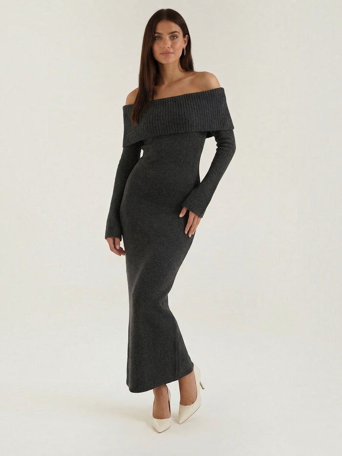 Quinlan Robe Longue En Maille