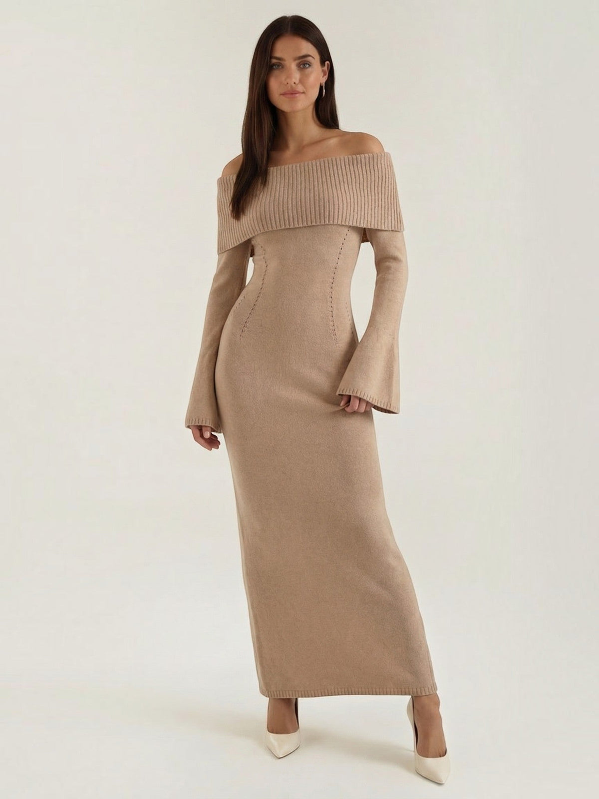 Quinlan Robe Longue En Maille