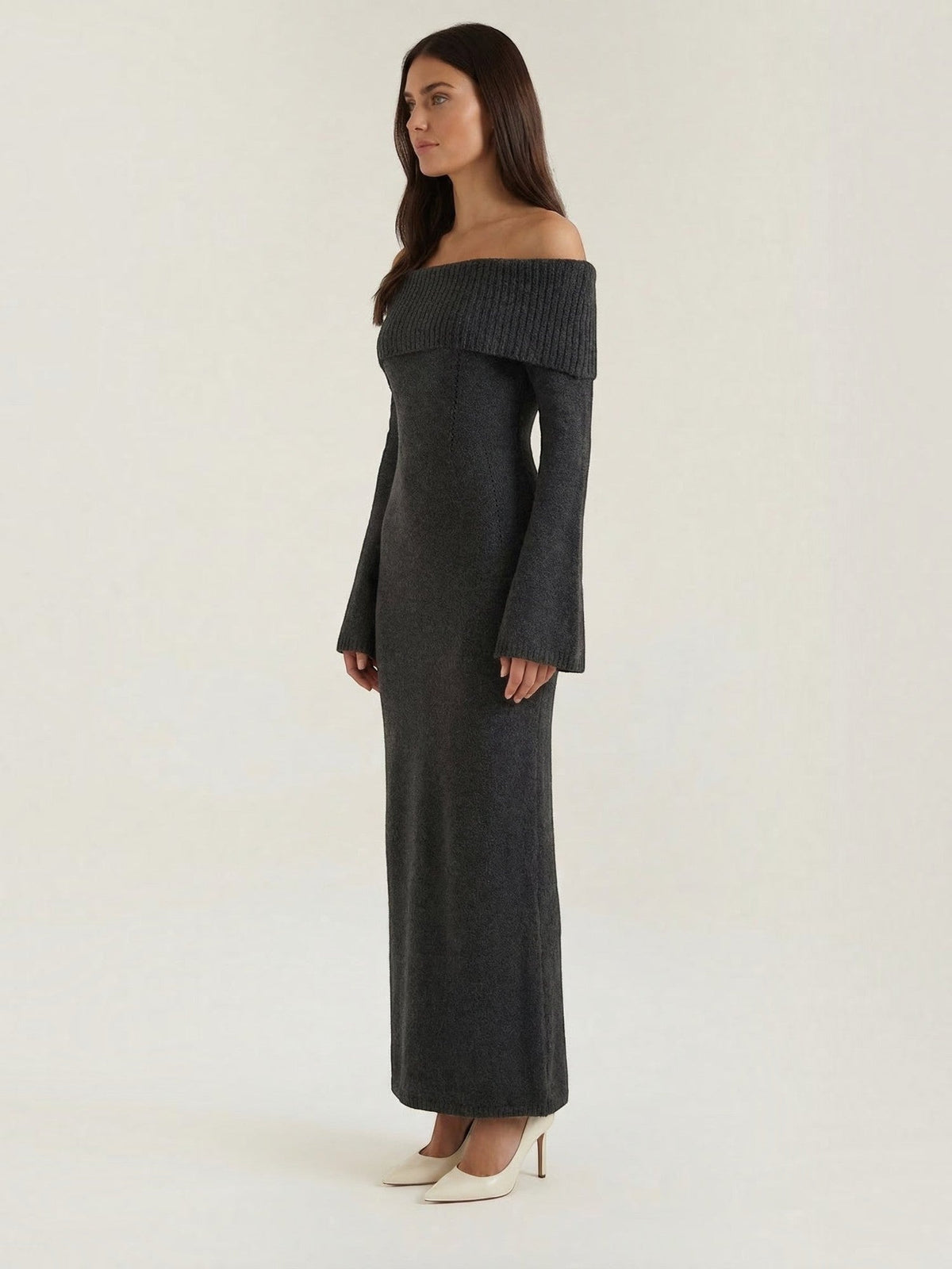 Quinlan Robe Longue En Maille