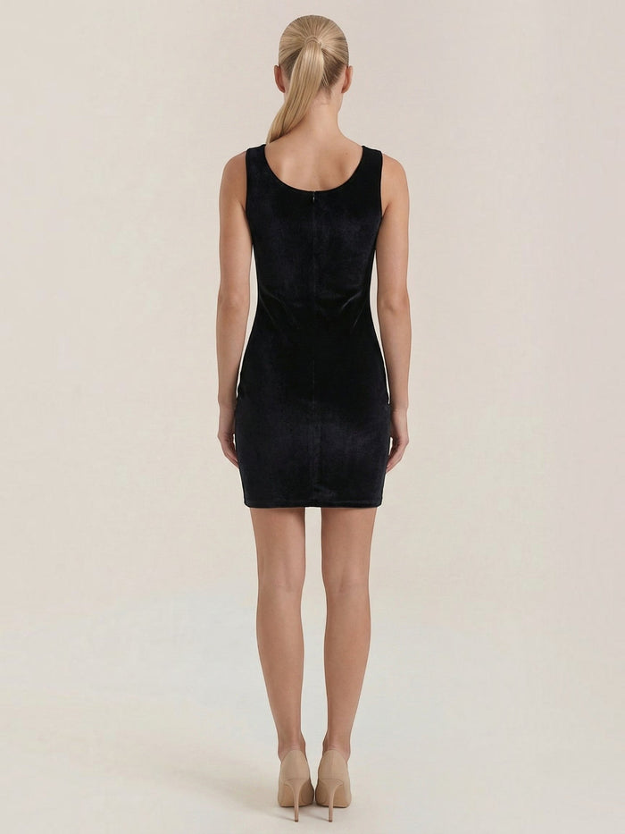 Rachelle Robe Courte En Velours