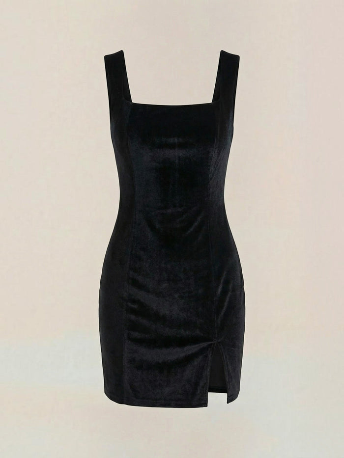 Rachelle Robe Courte En Velours