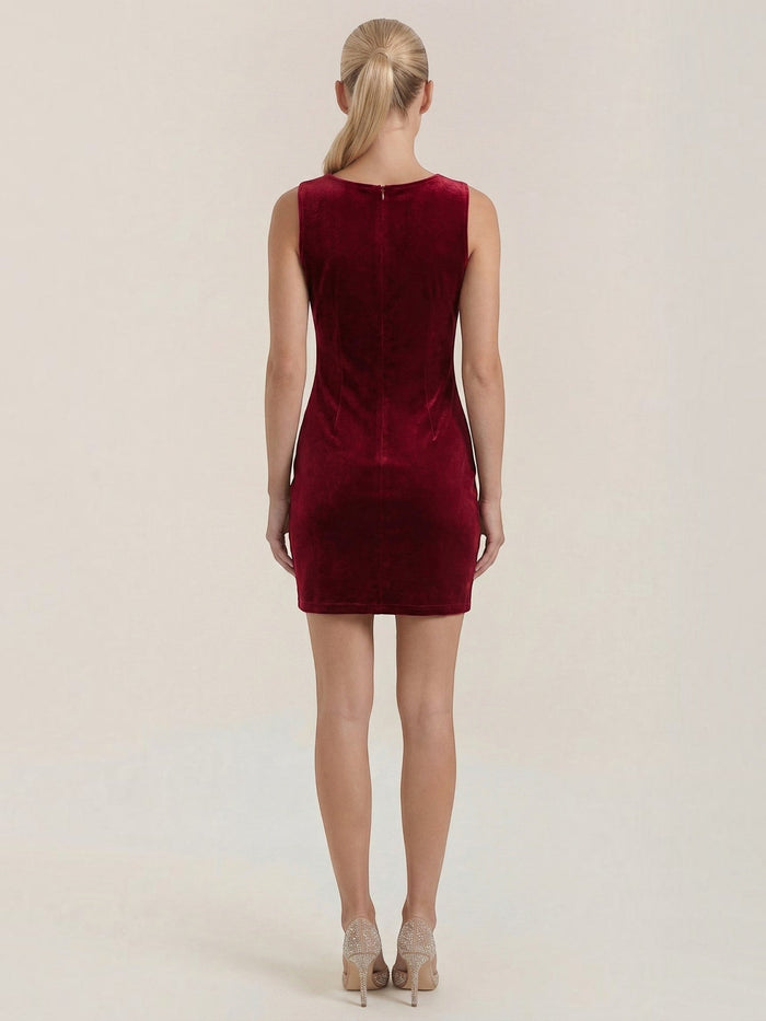 Rachelle Robe Courte En Velours